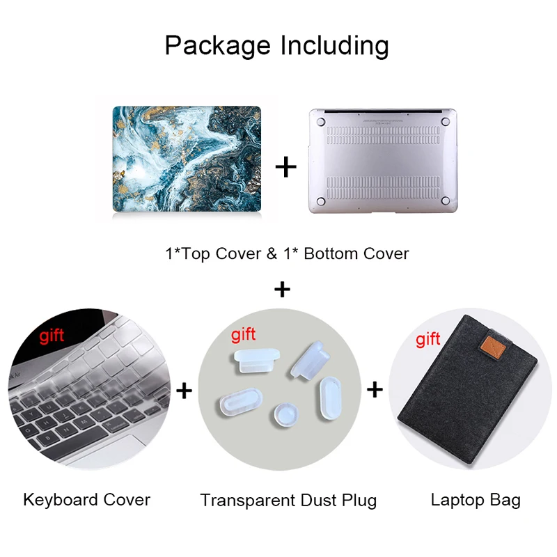 MTT 2020 чехол для ноутбука Macbook Air 13 дюймов мраморный жесткий macbook Pro Retina 11 12 15 16 Touch ID +