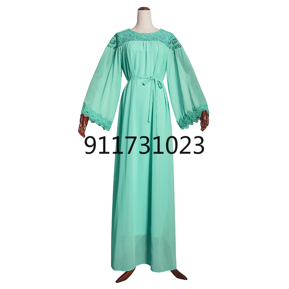 African Dresses for Women 2021 Spring and Autumn Long Sleeve Solid Color Dress Maxi Clothes | Тематическая одежда и