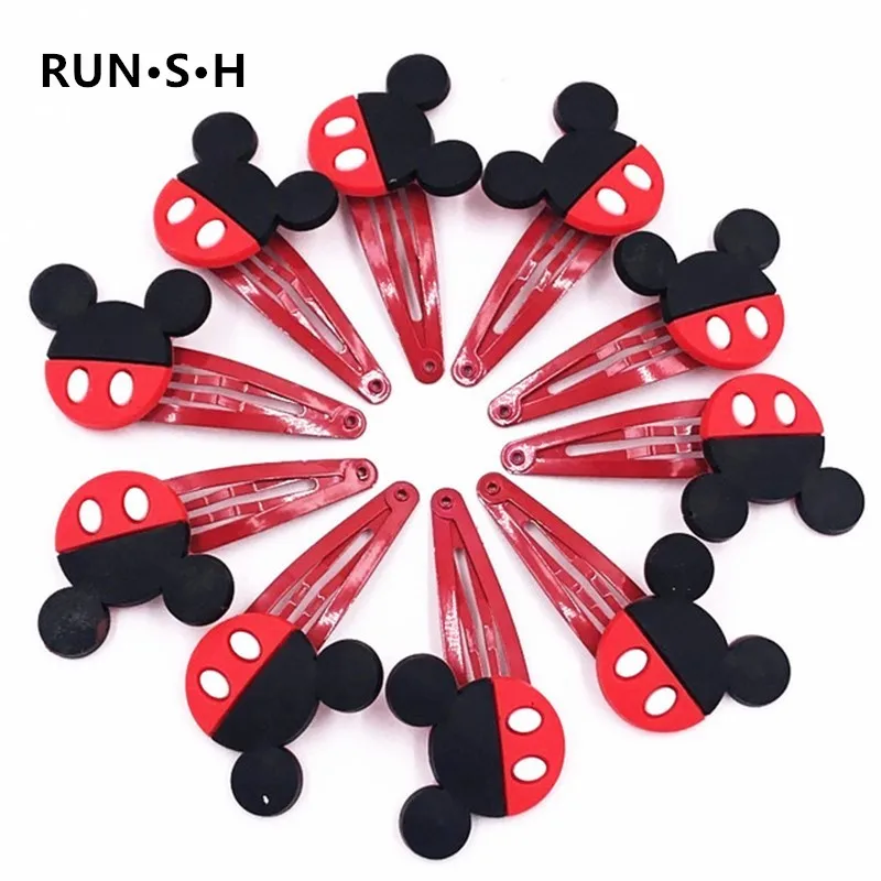 10 шт./компл. Для детей с Микки-Маусом уши резинка для волос бантом маленьких