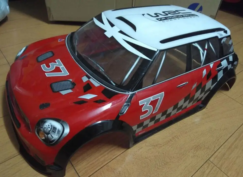1/8 rc OnRoad Drift бесщеточный ралли Плоский прозрачный корпус змей, Mugen, Xray GT, PC Team C Kyosho Hobao HSP Redcat GT8L GT8LE - Цвет: RED