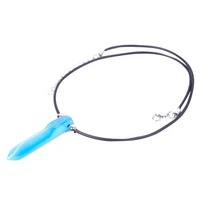 fashion cosplay necklace pendant charms women men jewelry blue anime necklace