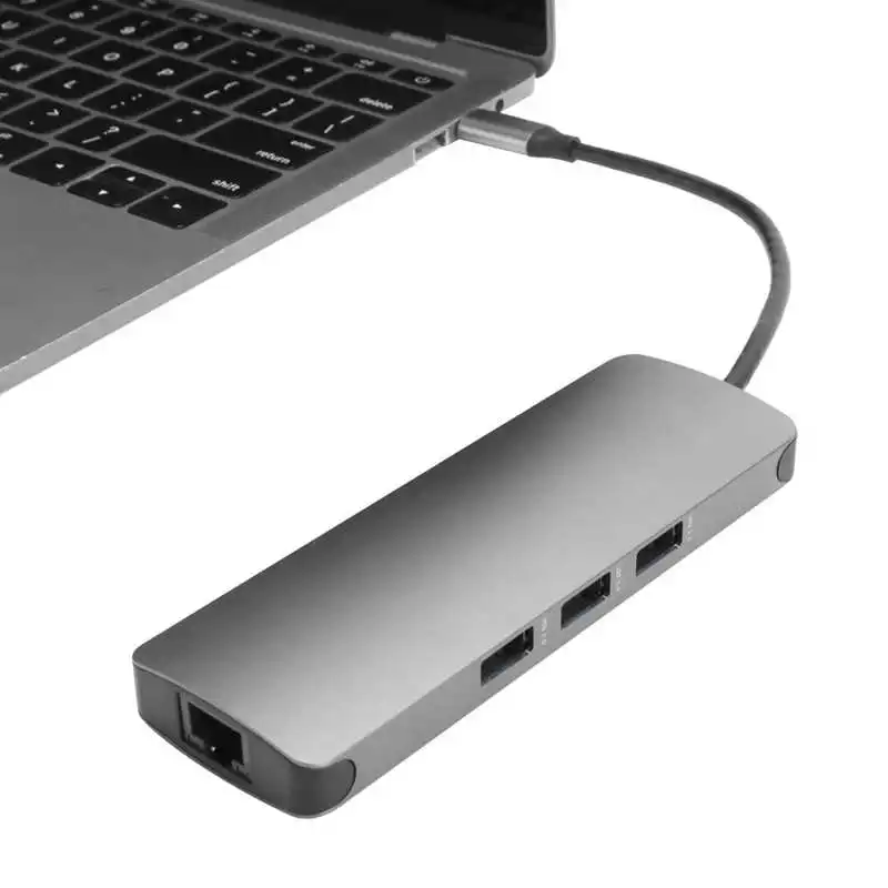9 в 1 конвертер Type-C на RJ45/PD/HDMI/карта памяти/адаптер USB3.0 |