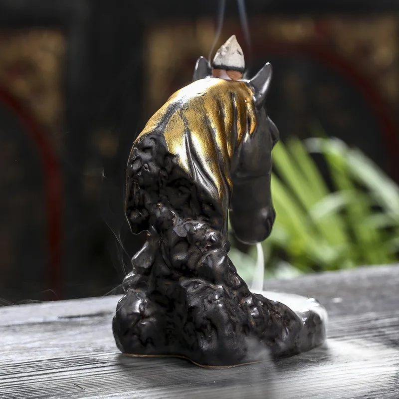 Подставка для конского ладана горелка с водопадом ручная работа керамическая