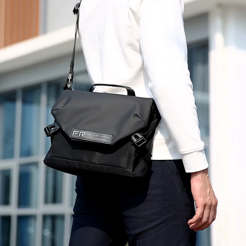 

Fenruien 2021 New Men Crossbody Bag Handbag Shoulder Bags Water Resistant Male Business Casual Travel Messenger Sling Bag
