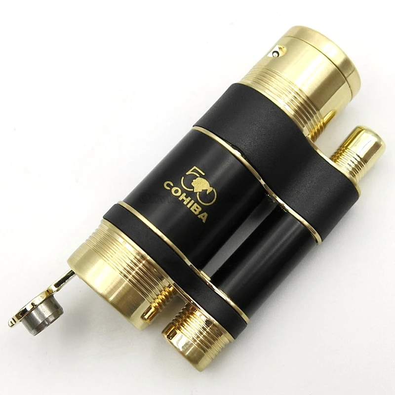Сигаретная Зажигалка COHIBA с пепельницей набор инструментов для курения табака 3
