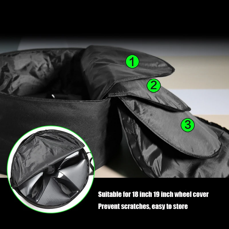 Сумка для хранения колпачков на колесах Tesla Model 3 Y портативная автомобильная