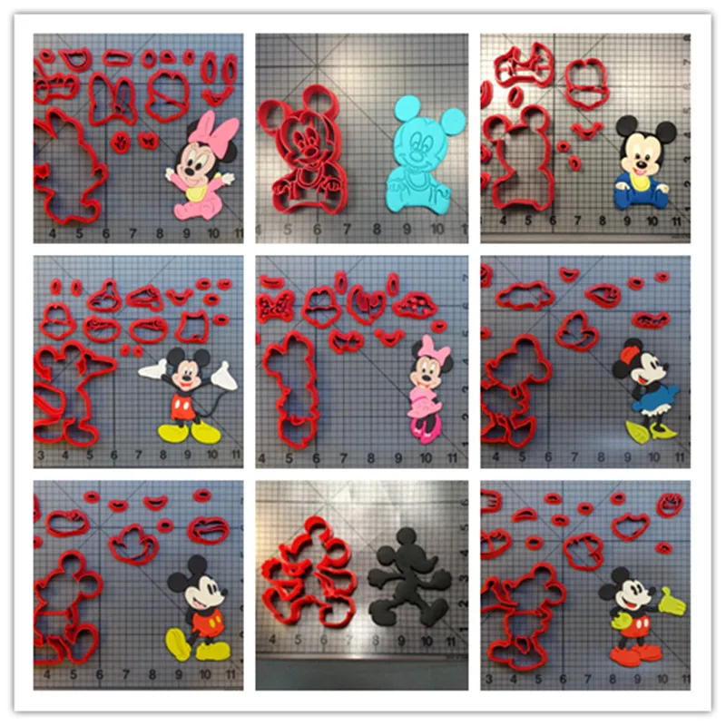 Детский инструмент для украшения торта с мышкой 3D печатная форма печенья пресс