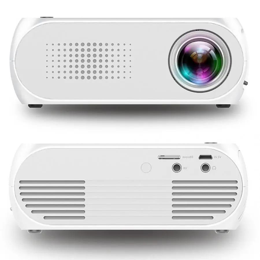 Новый домашний мини ЖК-проектор USB портативный кинотеатр плеер 1080P Система