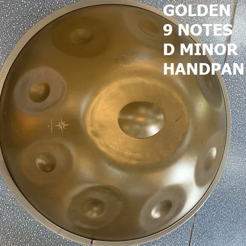 Лечение нитрированием ручная работа индивидуальные весы HandPan профессиональная уличная игра практика handpan барабан ручной работы для начинающих барабан - Цвет: Golden D Minor