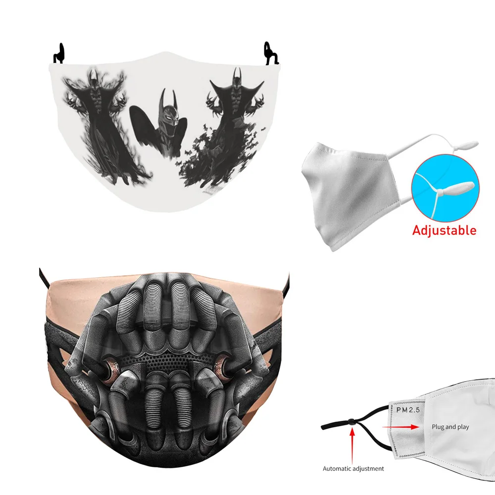 Горячая темно-рыцарь-поднимается-Бэйн Косплэй Для женщин мужчин рот маски для