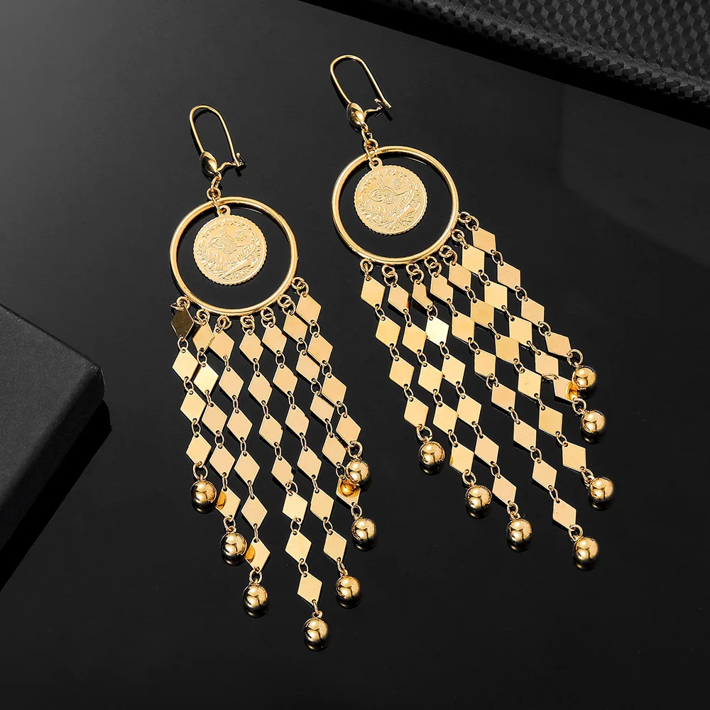 Средневосточный мусульманский золотой цвет старинные монеты исламские висячие