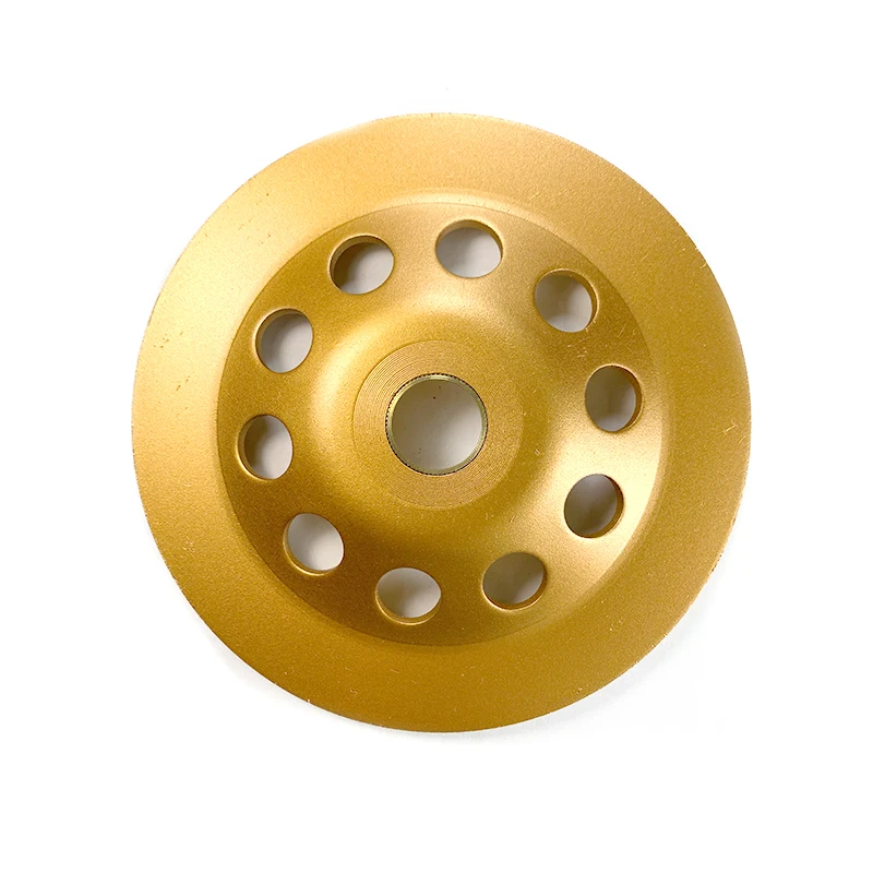 

150 * 22.23MM Gold Diamond Turbine Cup Suitable For Working With Granite Marble Stone Tiles Used For Non-linear Processing 1PC
