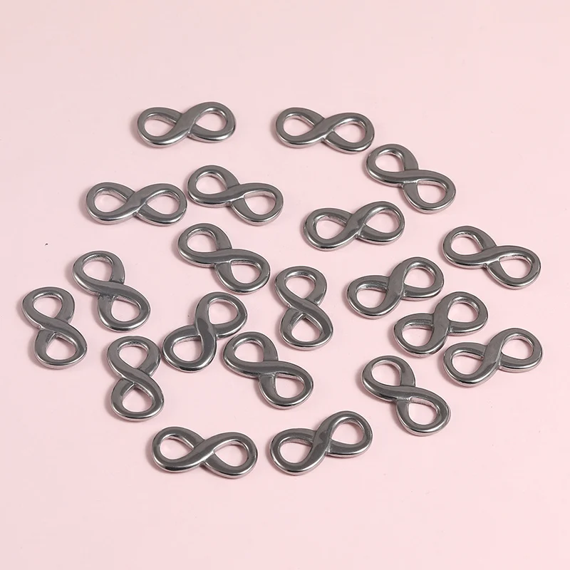 10 шт./лот оптовая продажа шармы в форме бесконечности для изготовления ювелирных