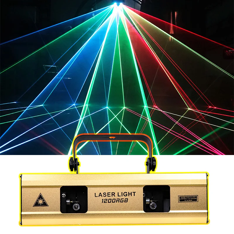 Proyector de escaneo láser para discoteca, luz estroboscópica de haz de 2000MV con controlador de luz DMX512 para DJ, luces de escenario y fiesta, nuevo
