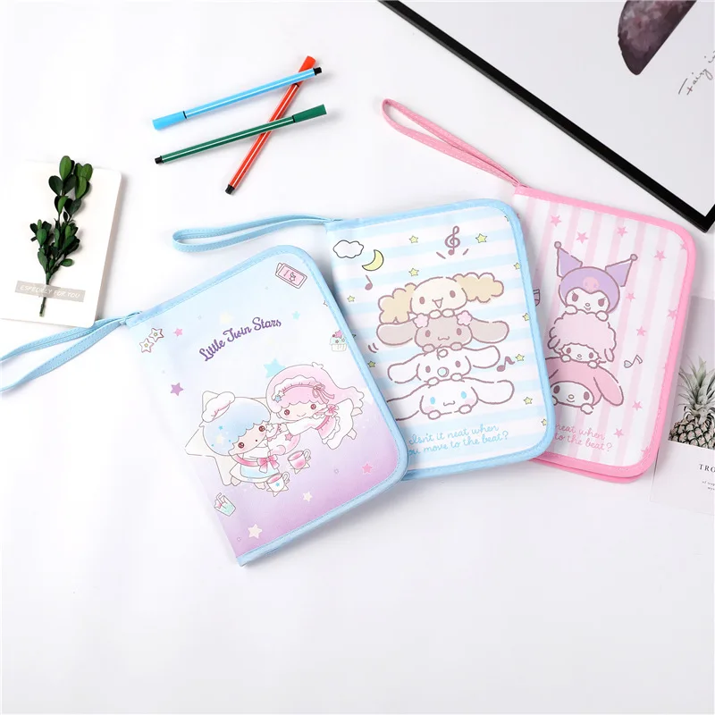 Кошелек Hello Kitty Kuromi кожаная сумка на молнии Портативная Сумка для документов