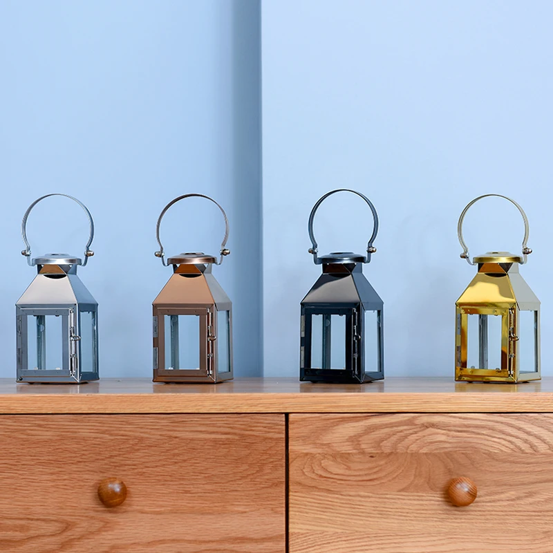 Европейский классический минималистичный мини-подсвечник из нержавеющей стали