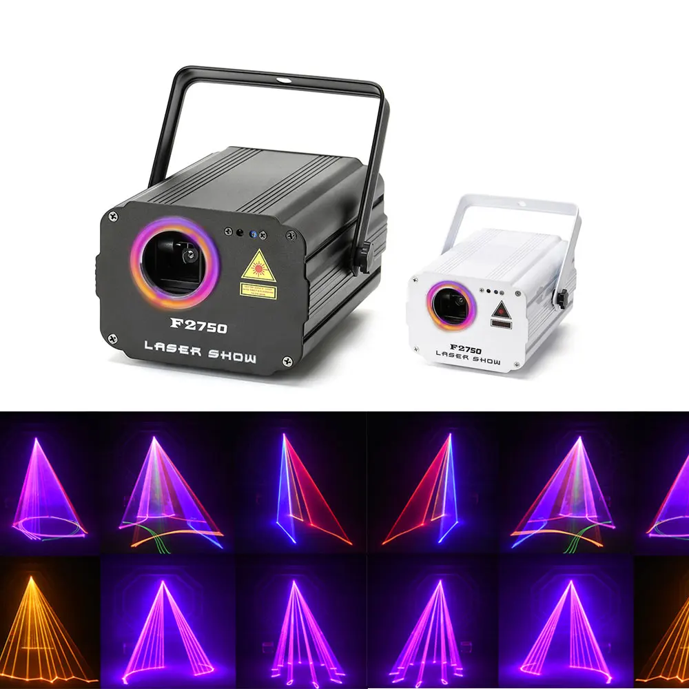 

3D Laser Light RGB Colorful DMX 512 Scanner Projector Party Xmas DJ Disco Show Lights Club Music Equipment Beam Moving Ray Stage