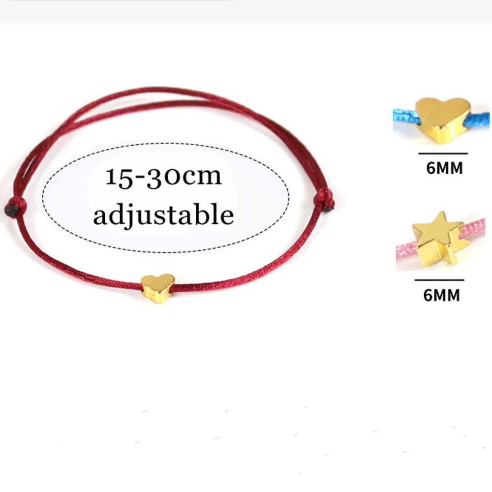 Новый браслет золотого цвета в форме сердца плетеные ювелирные изделия на удачу