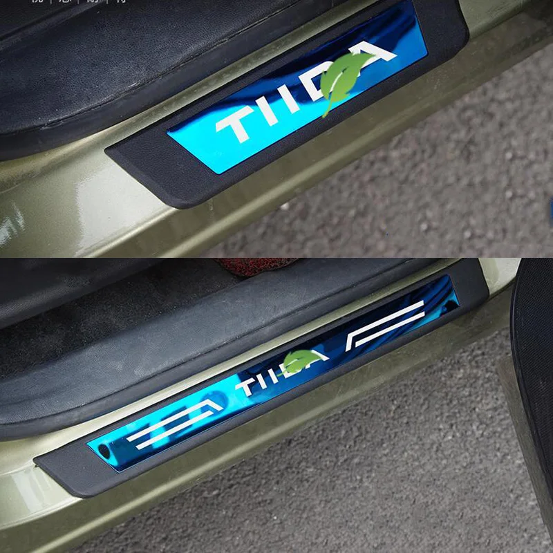 Порог защиты порога двери для Nissan TIIDA 2011 2017 2019 защитная накладка украшения