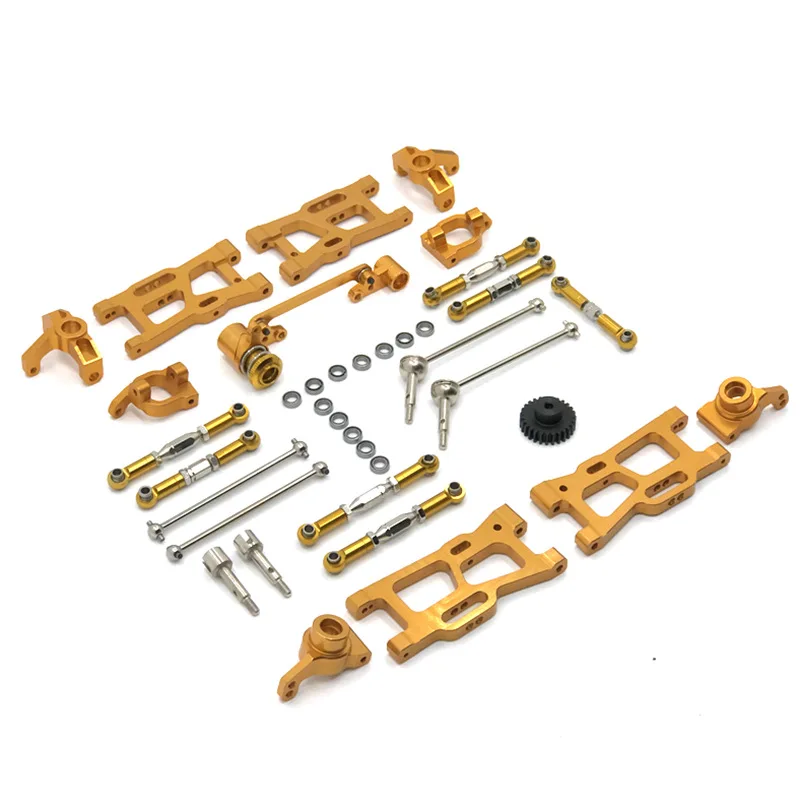 

Metal Swing Arm Steering Cup Upgrade Parts Kit for WLtoys 144001 1/14 124018 124019 1/12 RC Car Accessories