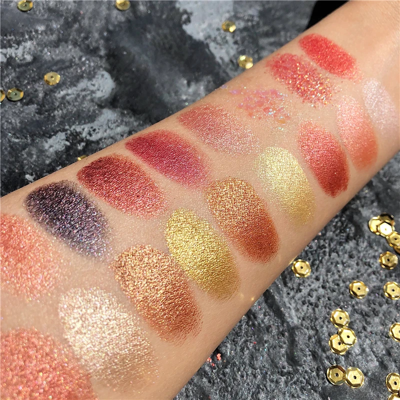 Coco Venus Eyeshadow Palette 35 Color Shimmer Matte Glitter Pallete Metallic Creamy Pigmented Nude Makeup |