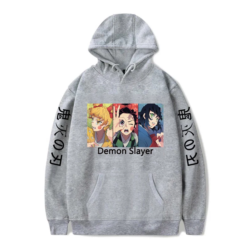 

Japanese Anime Cartoon Demon Slayer Man Tracksuit Cape Hoodie Women Pullover Unisex Long Sleeve Sweatshirts Hip Hop Tops Autumn