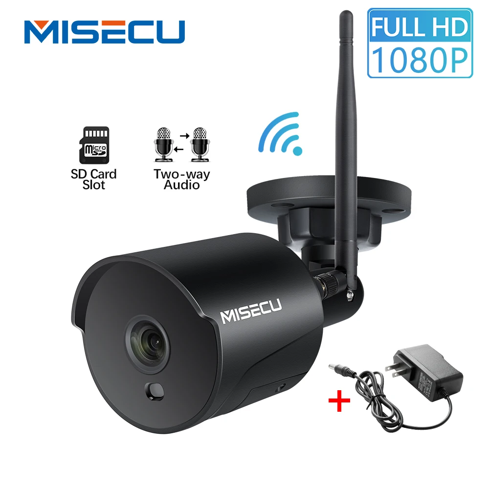 MISECU 1080P Wifi IP камера двухсторонняя аудио Беспроводная пуля наружная домашняя камера безопасности Onvif 2MP SD карта ночного видения приложение iCsee