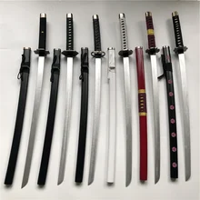 100cm Anime Cosplay Roronoa Zoro Sword Weapon Armed Katana Espada Wood Ninja Knife Samurai Sword Prop Toys For Teens