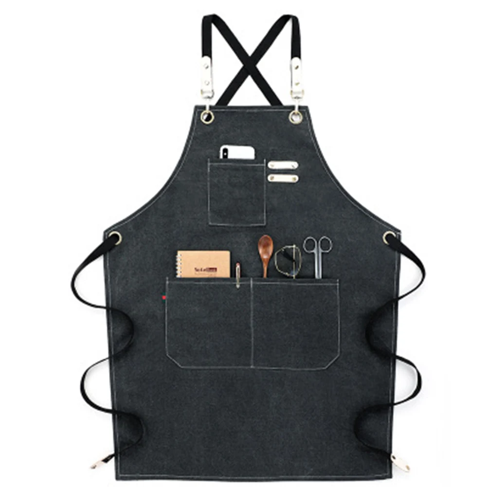 

Home Cleaning Accessories Men's Canvas Work Apron Collector Multifunctional Tool Storage Apron For Gardening Cleaning