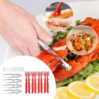 13pcs nuts opener professional kitchen sheller crab cracker picnic storage bag seafood tool set zinc alloy lobster picks shrimp