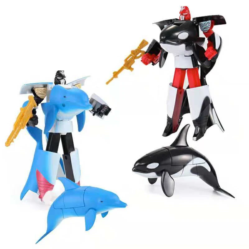 

Animal Toys - Transforming Action Figure - Changes from a Oc-ean Animal Toy to a