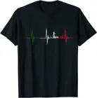 Итальянская Венеция Gondolas сердцебиение ЭКГ Пульс итальянская поездка Футболка мужская футболка