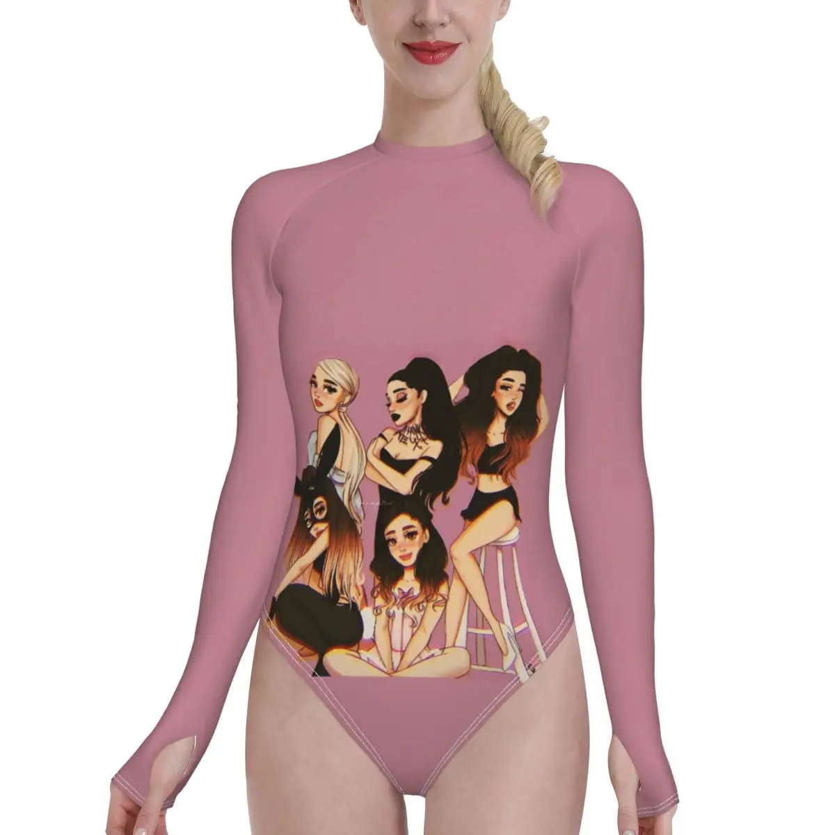 

Купальник-бандо женский с длинным рукавом, на бретелях