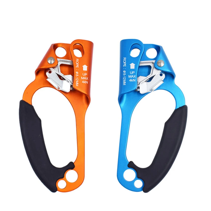 

Hand Ascender, Left/ Right Hand, Rock Climbing Tree Arborist Rappelling Gear Equipment Rope Clamp for 8-12MM Rope, 4KN Load