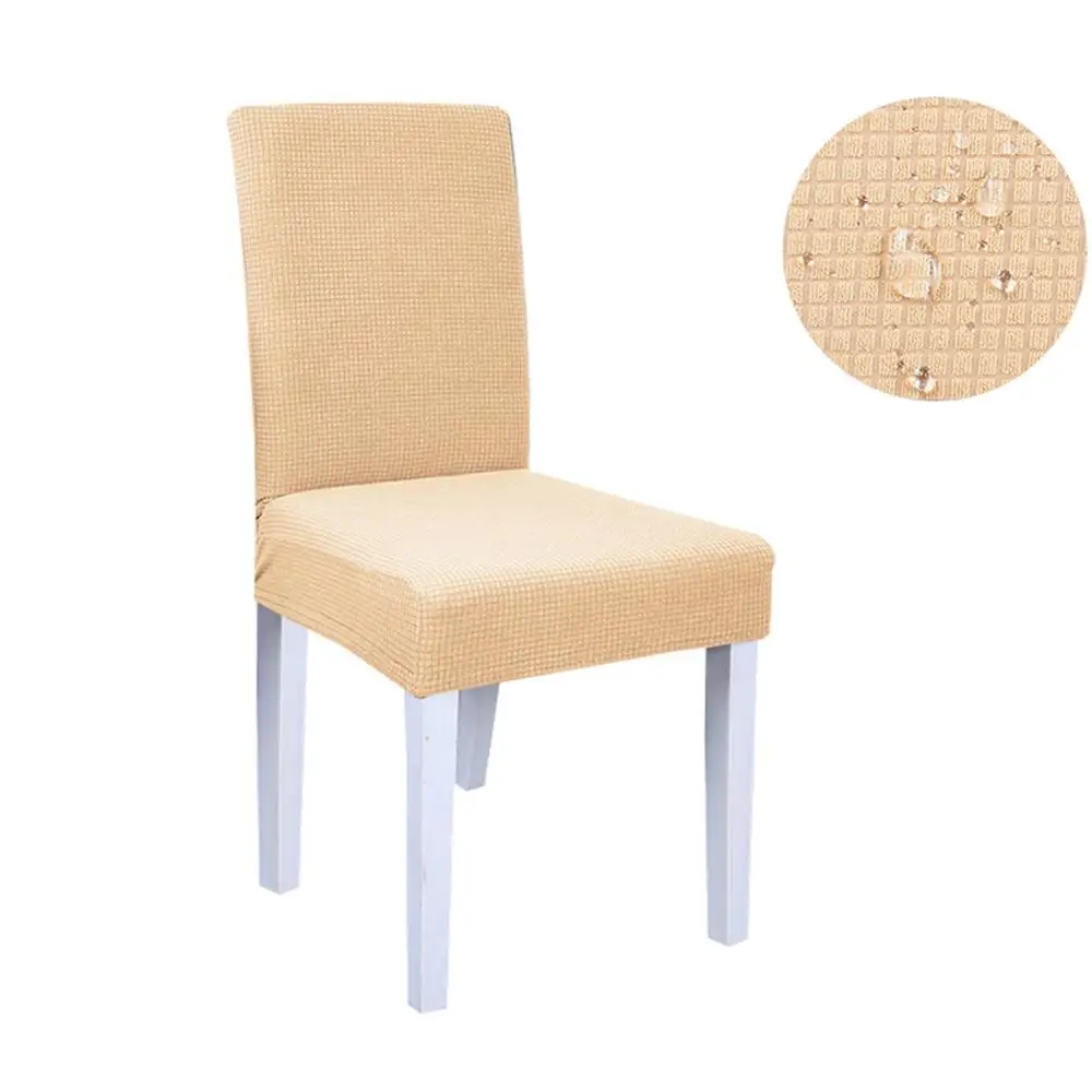 Cream Yellow Meijuner бархатный тканевый чехол на стулья водонепроницаемый нескользящий противогрязный спандекс мягкий чехол для стула для отеля вечерние, банкетные, домашние MJ019 - Цвет: Cream Yellow