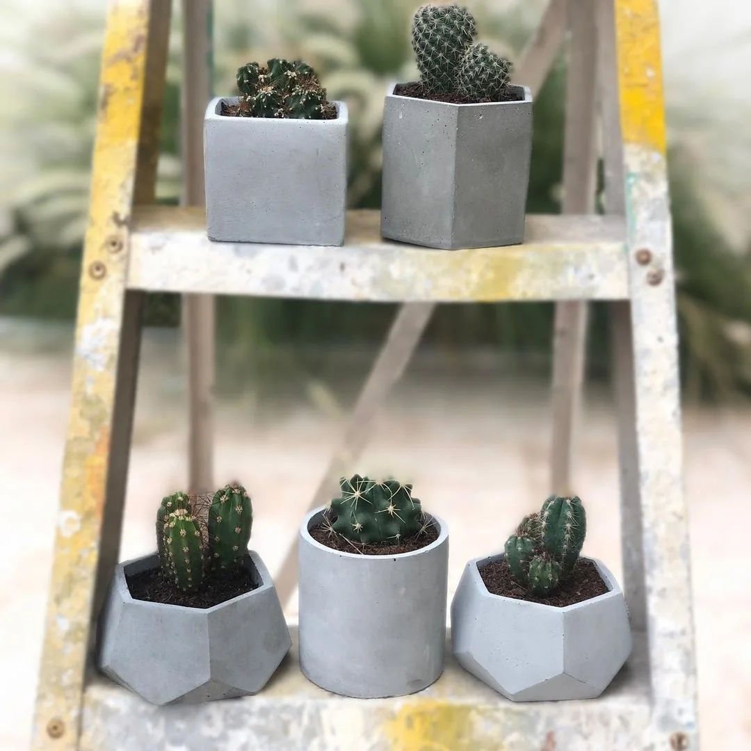 Полигональный геометрический цветочный горшок бетонная силиконовая форма для