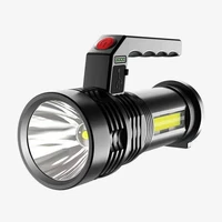 strong light rechargeable flashlight outdoor camping flashlight high fire long range portable lamp searchlight light flashlight