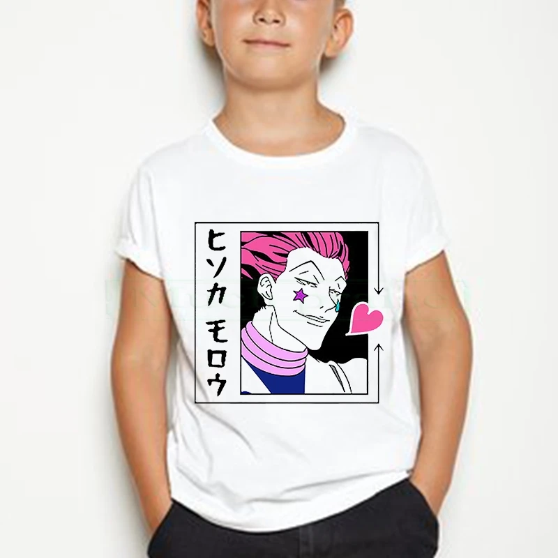 Дизайнерская футболка Hunter X для мальчиков и девочек Забавные футболки косплея