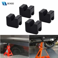 benoo 124pc universal rubber slotted jack pad jack lift pad adapter tool adapter jack stand for 2 3 ton frame stand rail pinch