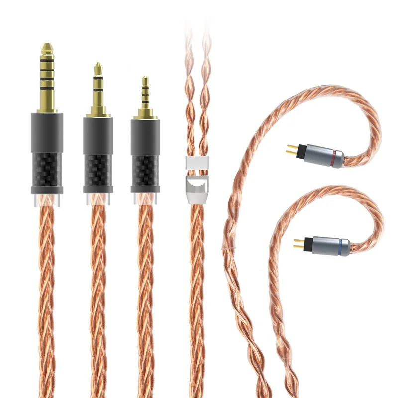 

Keephifi KBEAR Crystal-C 8 Core 7N OCC Upgrade Cable With 152 Strands in MMCX/QDC/2PIN/TFZ Connector Variants CCZ Coffee Bean