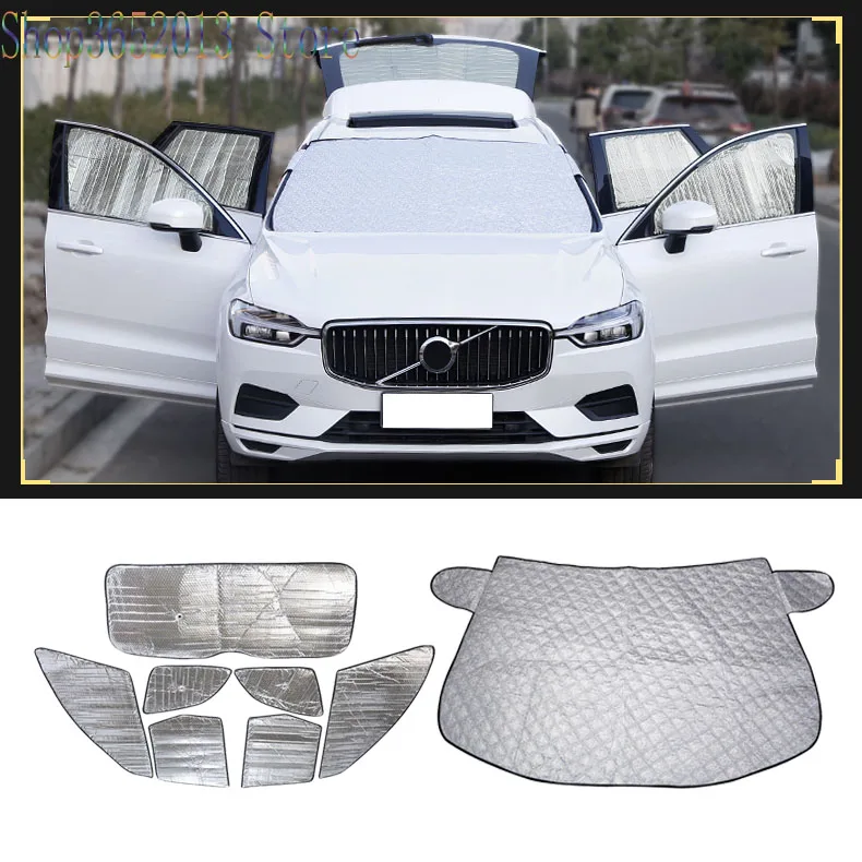 Аксессуары для стайлинга автомобиля 8 шт. Volvo XC60 2018 2020 солнцезащитный козырек на