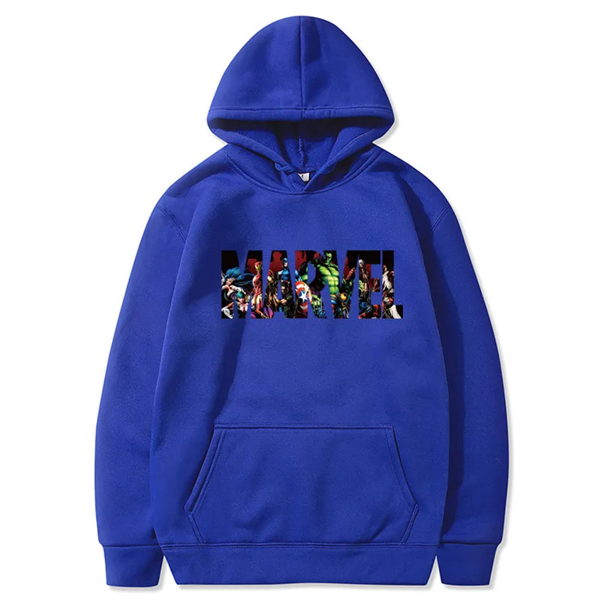 Shun princes Store Новые супер толстовки с героями Модные мужские/женские надписью Marvel