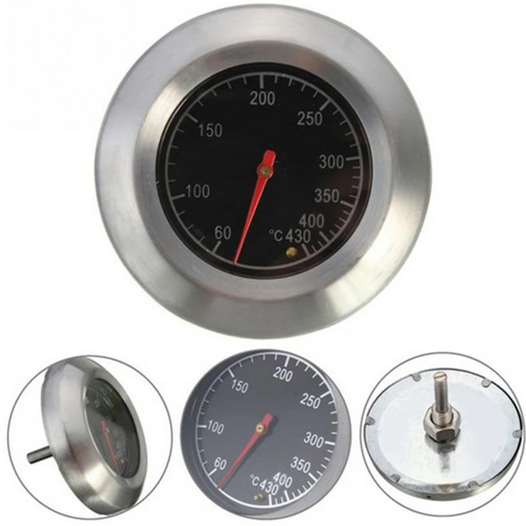 Нержавеющая сталь барбекю уголь гриль яма древесины курильщик датчик