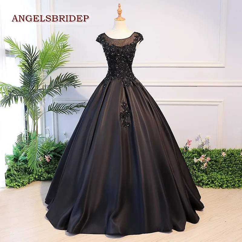 Сексуальное черное бальное платье платья для Quinceanera 15 милое Пышное Платье