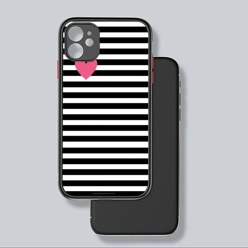 

Lovebay Silicone Love Heart Phone Case black matte transparent For iPhone 7 8 x xs xr 11 12 pro plus mini max Clear Funda