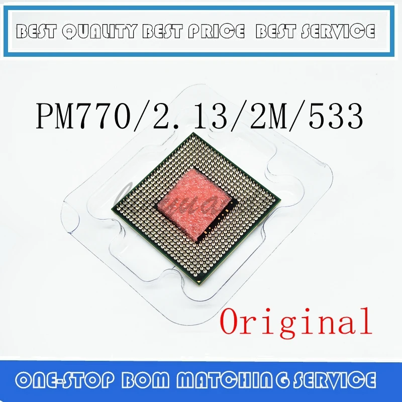 Процессор ноутбука Pentium M 770 cpu 2M cache/2,13 GHz/533/двухъядерный разъем 479 ноутбук процессор PM770 поддержка 915 1 4