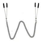 Металлический ниппель-зажимы с цепочкой, набор для бондажа, экзотические аксессуары для флирта и флирта