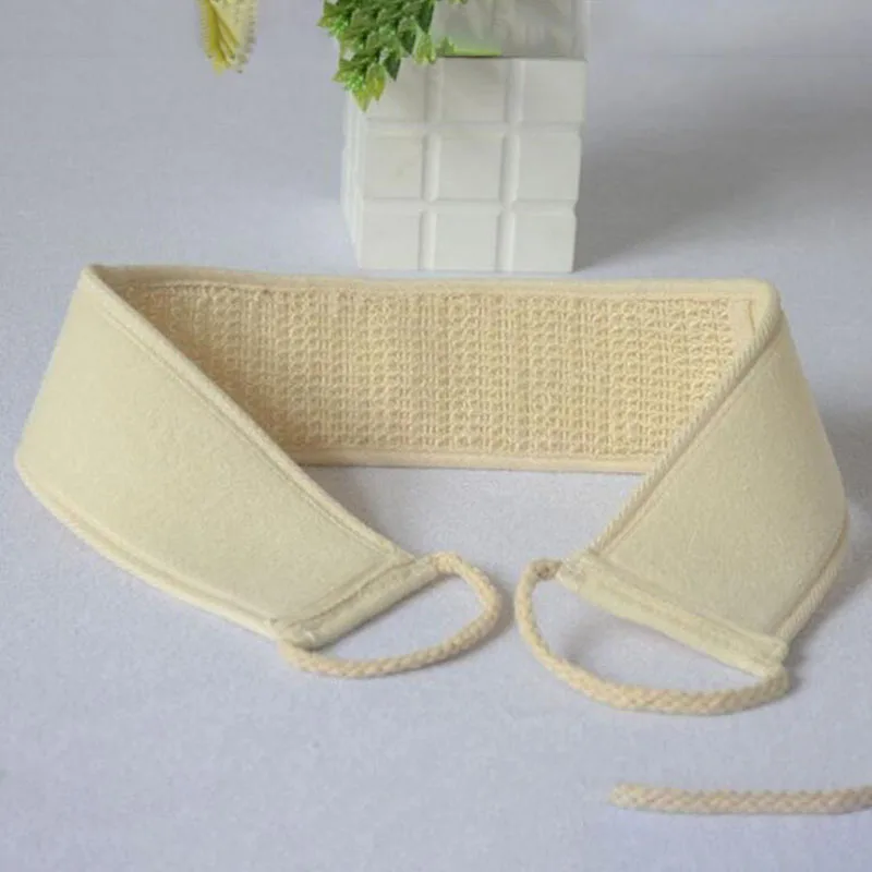 

1PC Bath Pull Back Strap Pull Belt Towel Skin Care Body Brush Exfoliating Wash Long Strong Sponge Brush Randomly