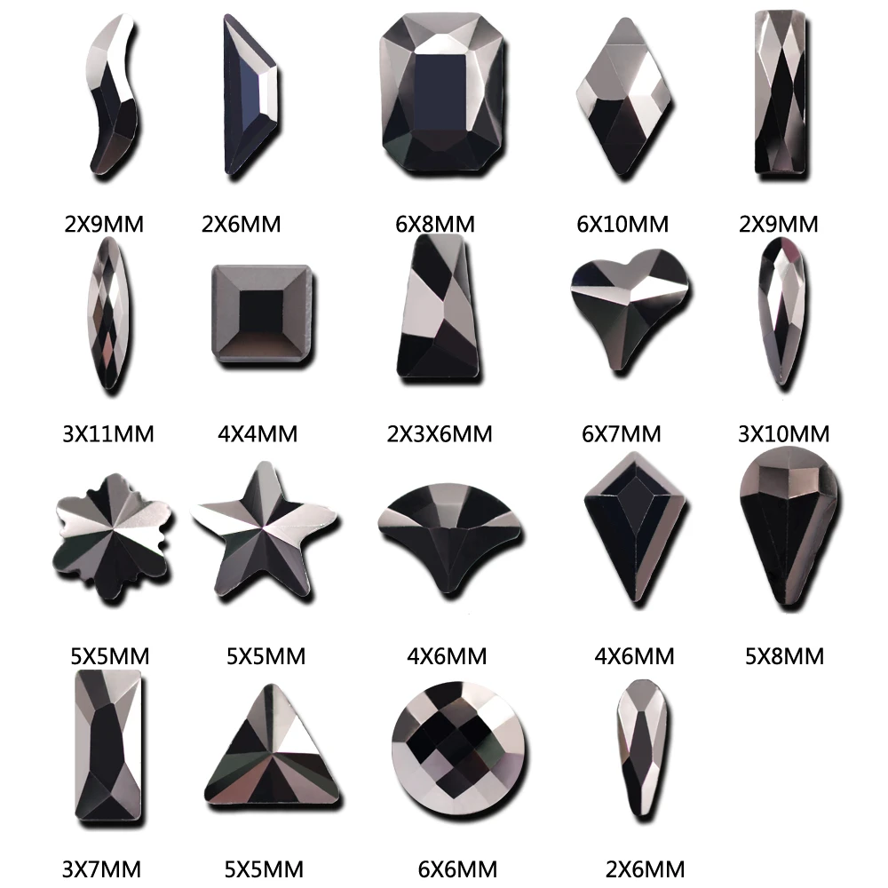20 шт./пакет черного шахты лошадиный глаз/драгоценный камень в форме капли воды с