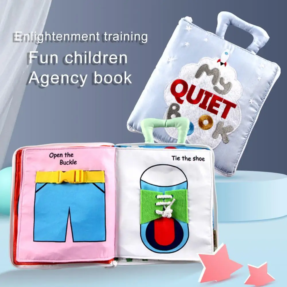 

Kids Cloth Book Crinkle Book Hangeable Inspire Imagination Polyester Infants Traffic Cloth Book for Indoor
